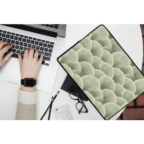 Waaier - Blad - Groen laptophoes neopreen klein 279 -bureau