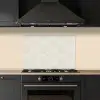 Bladeren - Beige - Monstera - Palm keuken achterwand spatscherm klein -sfeer1