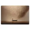 Bootje - Blaadjes - Goud - Water Placemat vinyl groot -zzsfeer1_Kitchenyeah-website