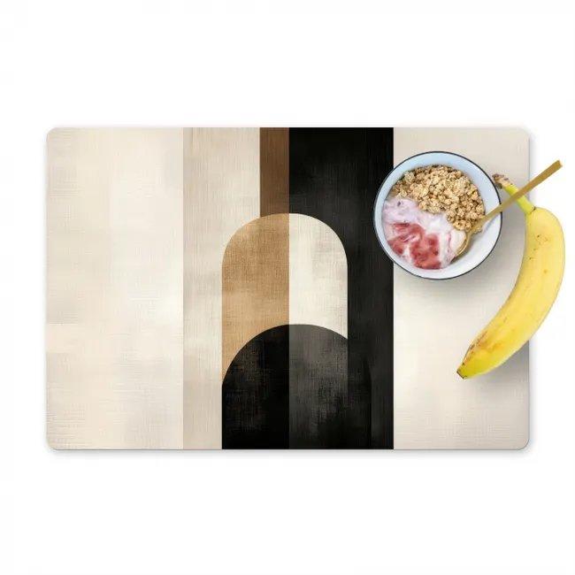 Geometrische - Vormen - Wit Placemat vinyl groot -zzzproduct_Kitchenyeah-website