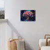 Boom - Bloemen - Magisch - Gekleurde tuinposter los doek klein -sfeer8