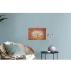 Abstract - Boom - Wit - Bladeren Muursticker klein -plant