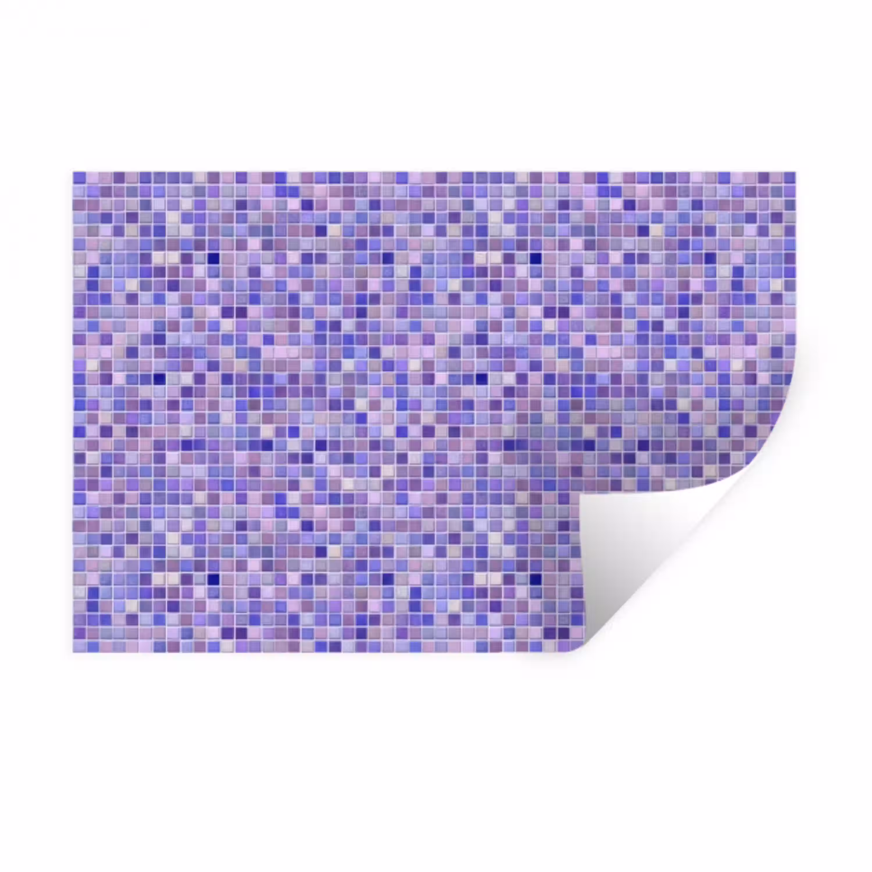 Mozaïek - Tegels - Lila - Amethist Muursticker klein 286 -3d
