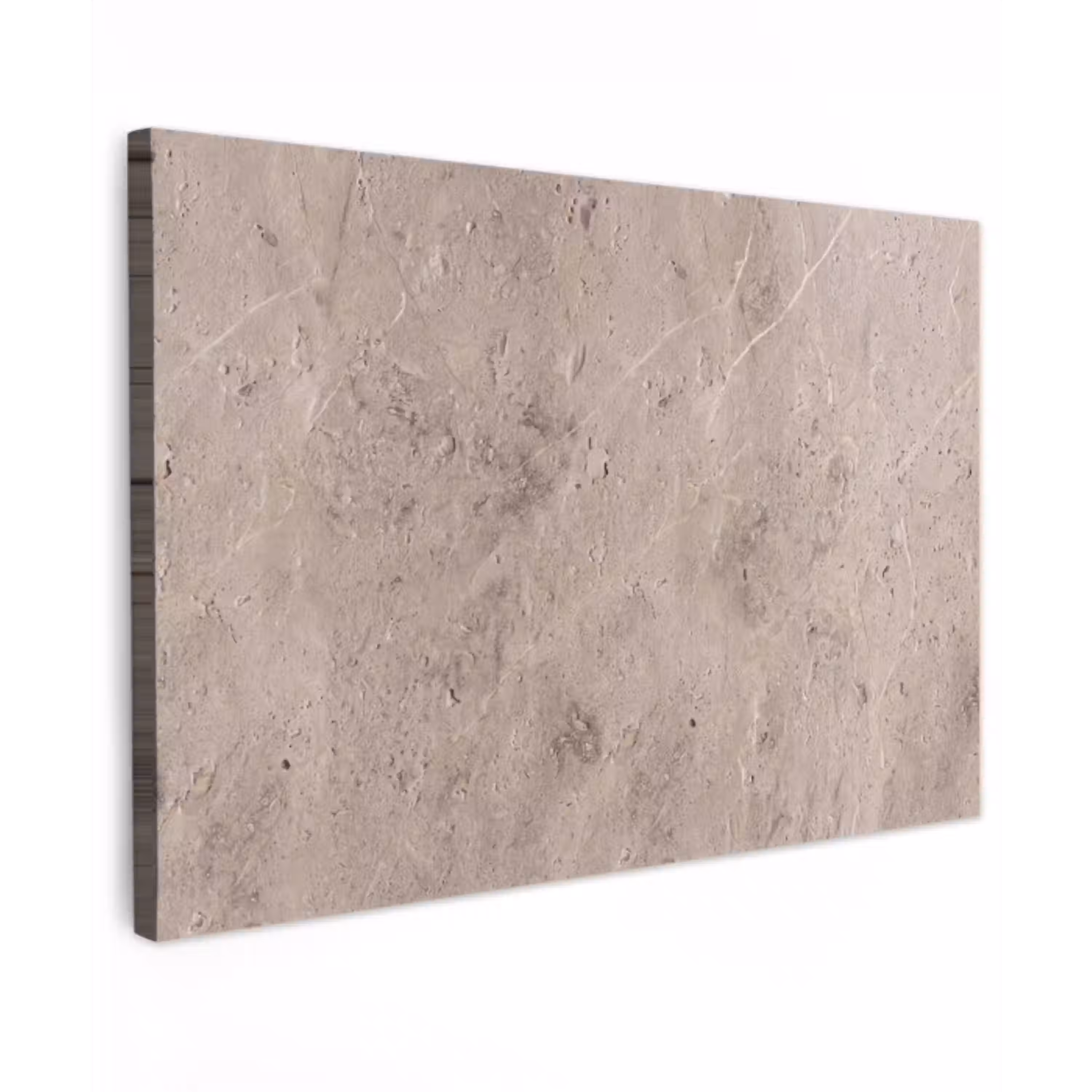 Textuur - Steen - Patroon - Rustiek - Beige Tuinposter op houten frame 2 cm dik klein -3d