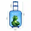 Spierbundelsaurus Kinderkoffer - Blauw klein -productfoto_formaten
