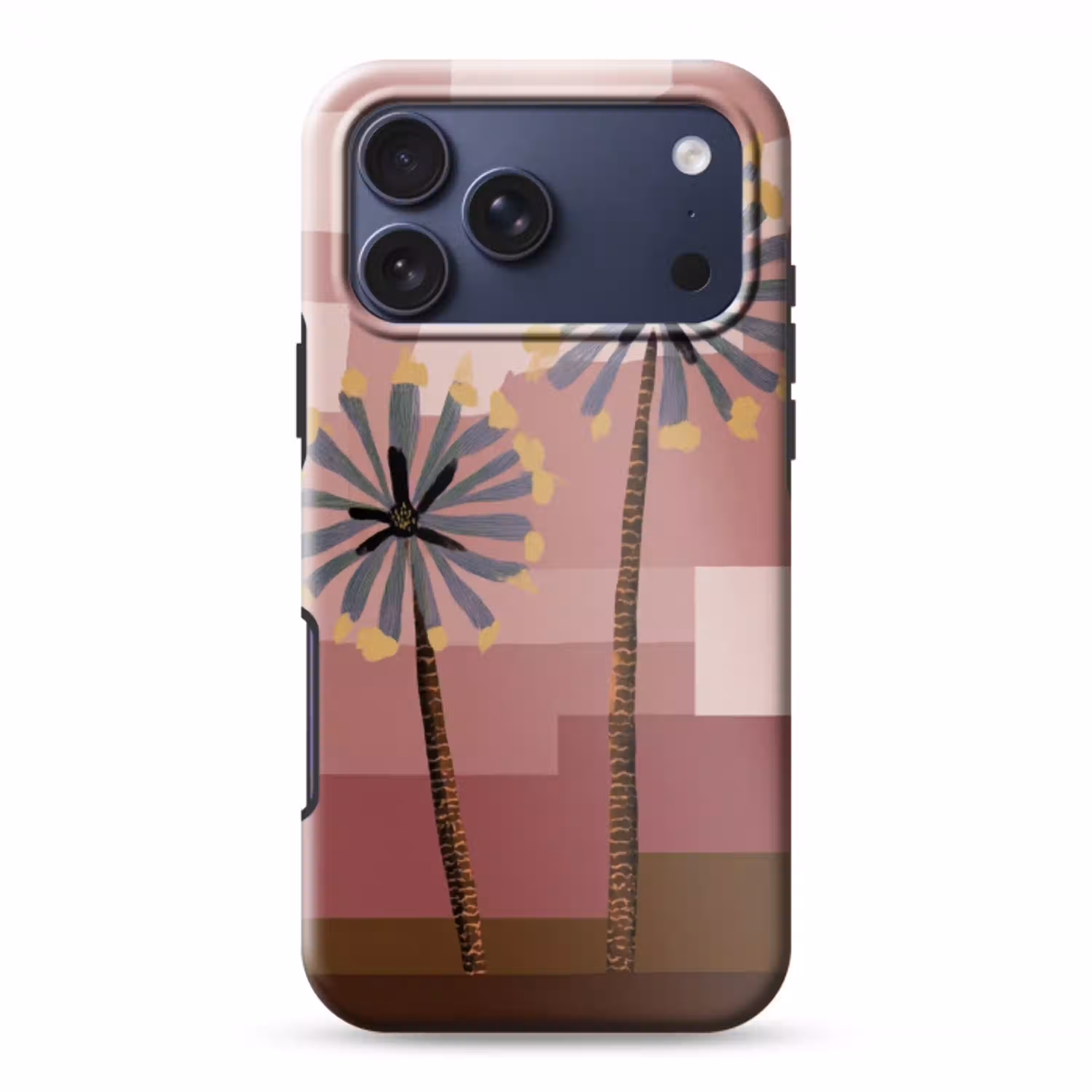 Illustratie - Bloemen - Vlakken - Abstract Toughcase MagSafe Apple iPhone 17 Pro Max klein -3d