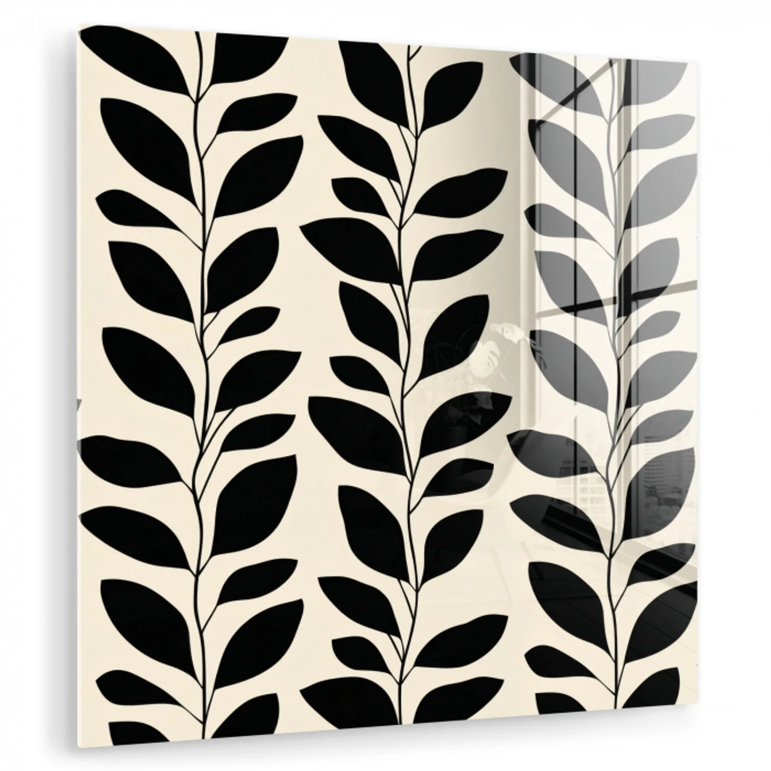 Botanisch - Dessin - Zwart - Beige plexiglas 5mm klein 11 -zzzproduct_nieuw