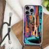 Abstract - Figuren - Kleurrijk Hoesje iPhone 16 Pro Max met koord klein -sfeer4