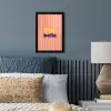 Verticaal - Strepen - Oranje - Ciao bella fotolijst zwart zonder passe partout klein -sfeer3