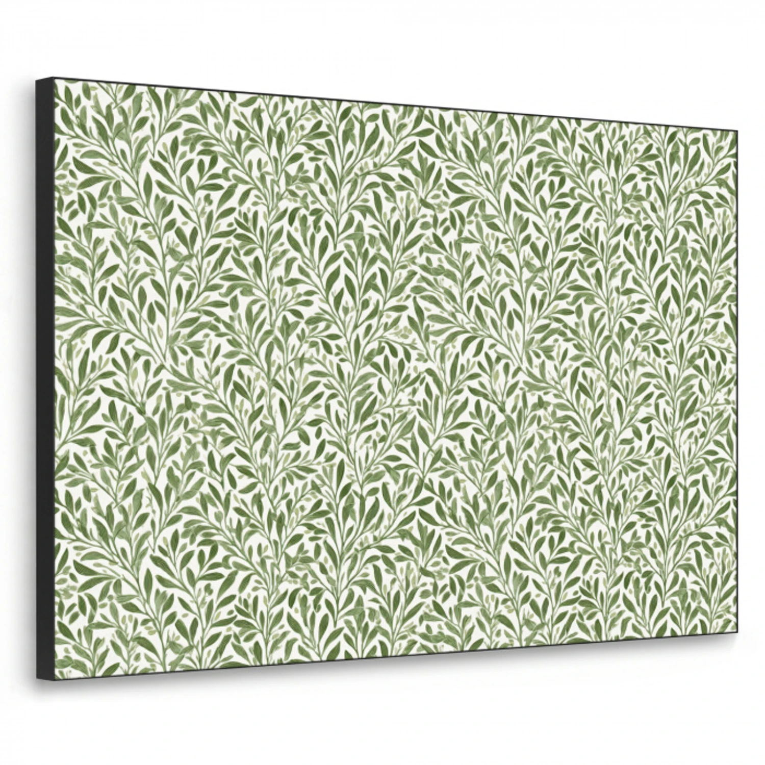 Botanisch - Takken - Groen Textielframe zwart klein 947 -3d