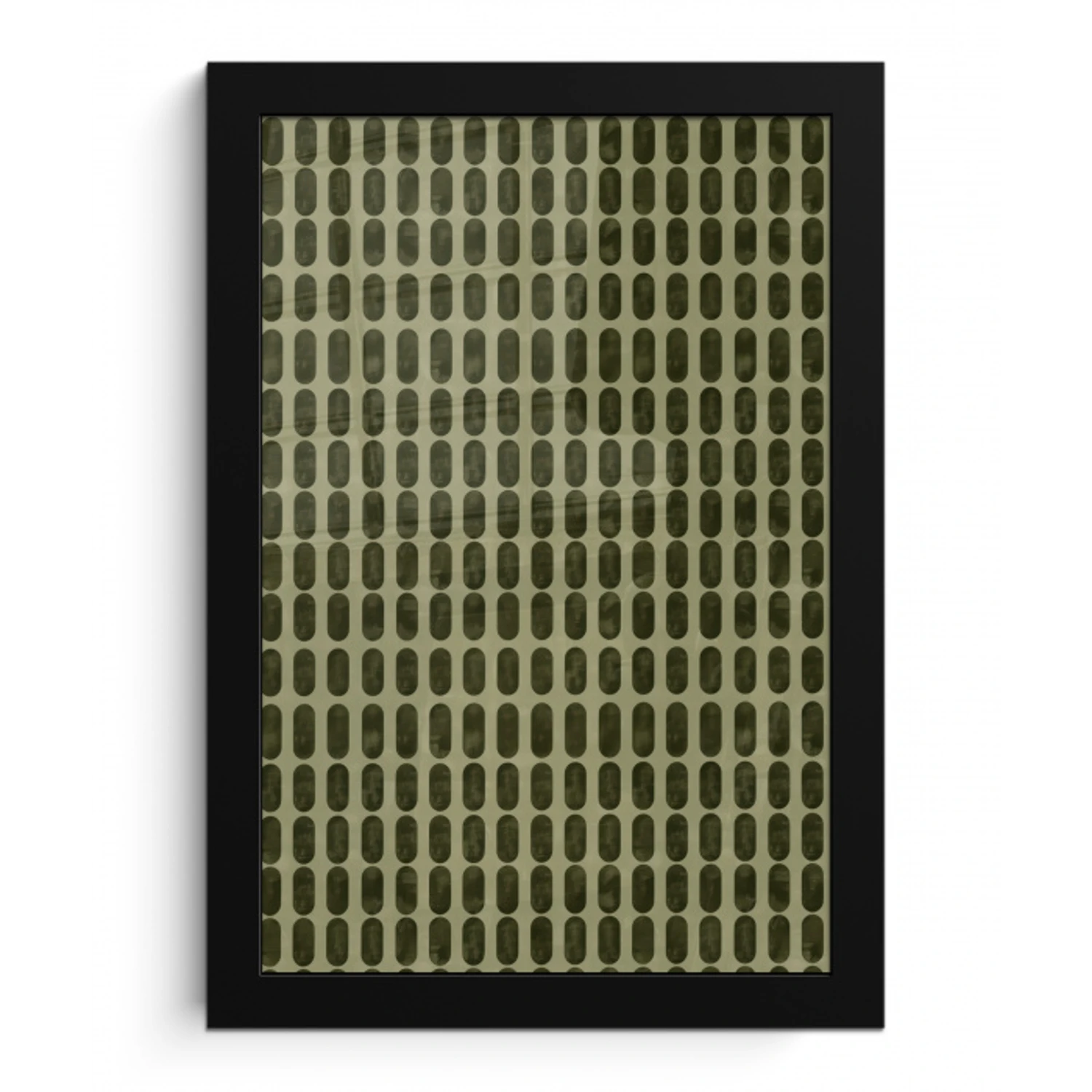 Ritmisch - Effect - Groen fotolijst zwart zonder passe partout klein 224 -3d
