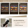 Schotse hooglander - Kunst - Koe - Dieren - Landschap Light Box met batterij (Wandlamp) middel -USP_dimbaarNL
