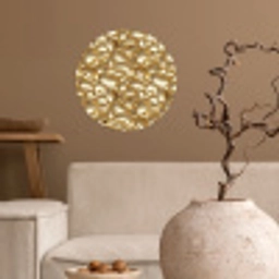 Abstract - Modern - Goud Wandcirkel behangsticker klein 186 -sfeer1