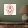 Tulp - Lijst - Ovaal - Illustratie aluminium wit klein -sfeer2
