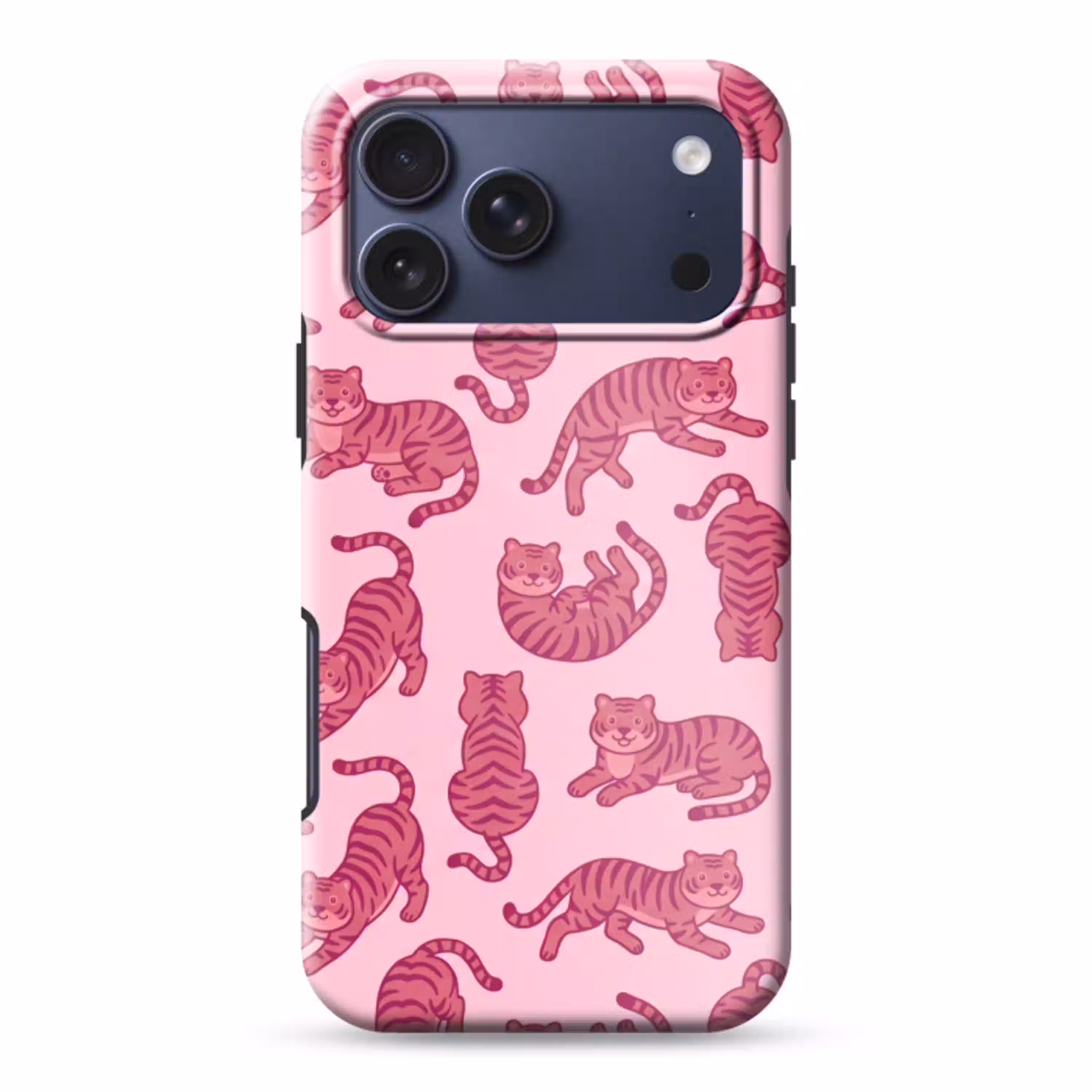 Dieren - Patroon - Roze - Speels - Cartoon Toughcase MagSafe Apple iPhone 17 Pro Max klein -3d