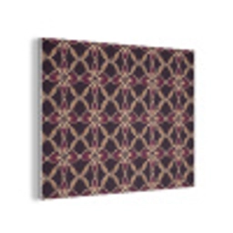 Symmetrisch - Tegel - Burgundy PET vilt klein 837 -3d