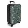 Terrazzo patroon veelkleurig groen NBS - Handbagage koffer - Volwassenen Unisex middel -productfoto_3d