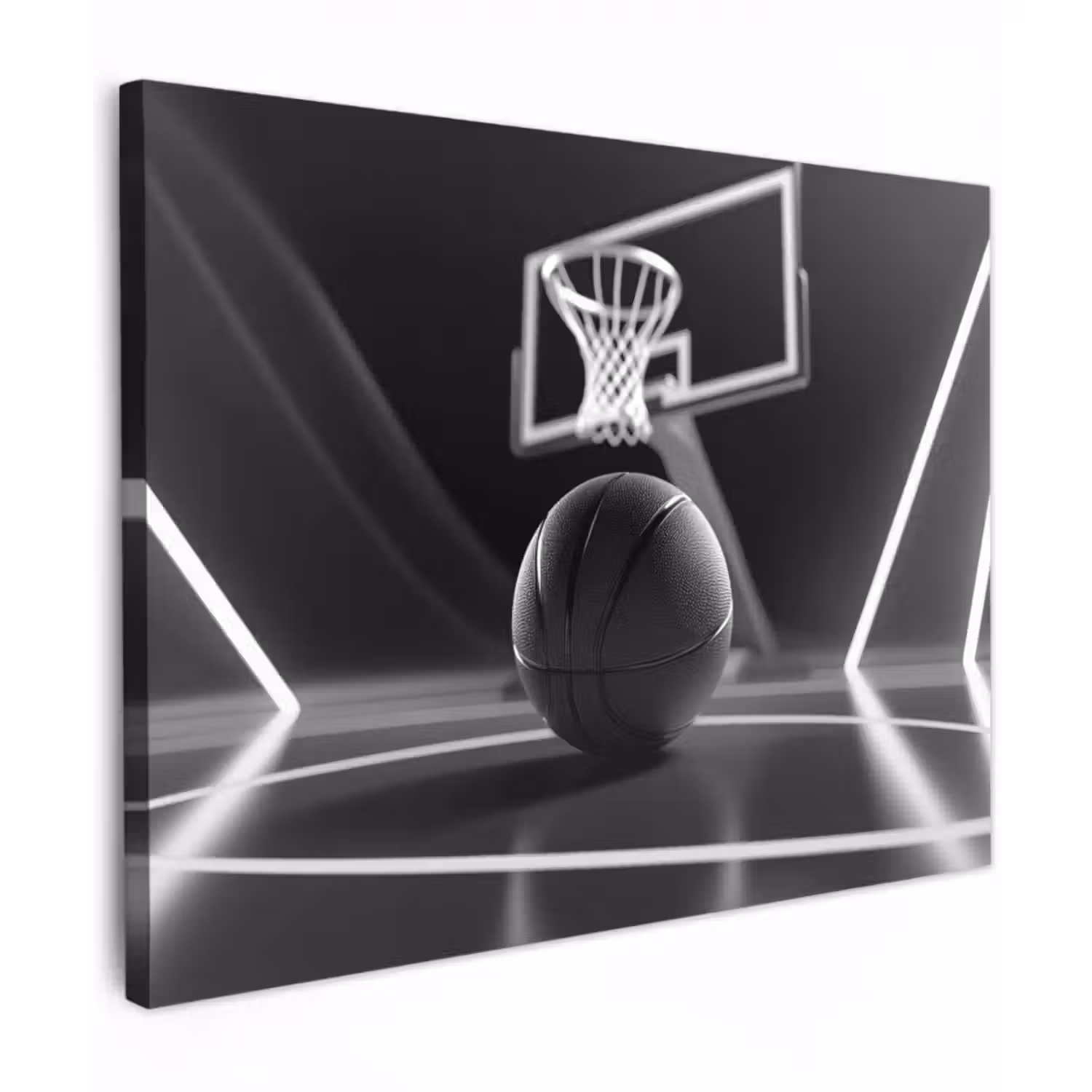 Leinwandbild - Basketball - Basketballplatz - Linien