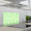 Groen - Lijnen - Abstract - Neon keuken achterwand spatscherm klein 900 -3d_schuin