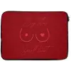 Big titties small heart - Rood - Hart laptophoes neopreen klein -zkaufland3dotto