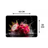 Drakenfruit - Zwart - Water - Vrucht - Fruit Placemat vinyl groot -specs