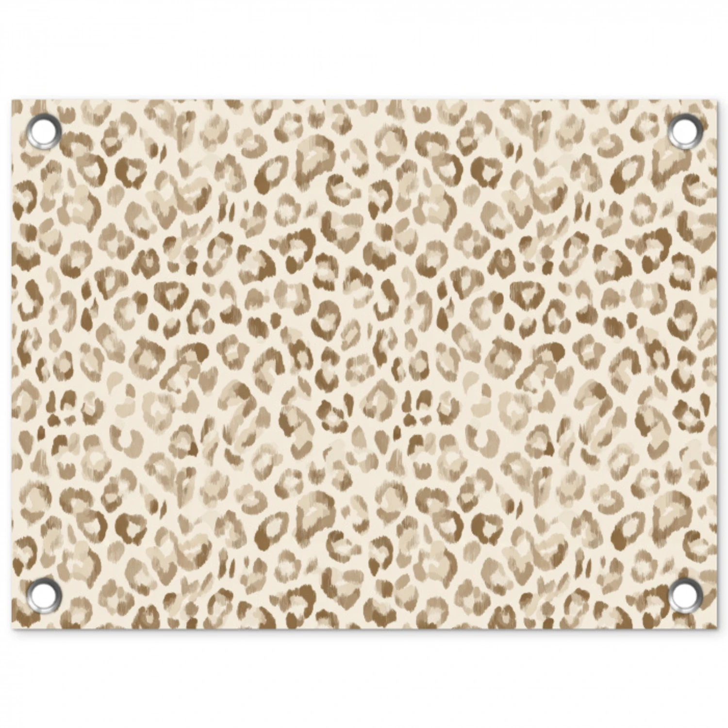 Luipaard - Klassiek - Beige tuinposter los doek klein 239 -3d