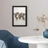 Wereldkaart - Stenen - Wit fotolijst zwart zonder passe partout klein -sfeer4