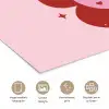 Bloem - Roze - Hartjes poster papier klein -closeup_NL