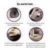 Palmblad - Donkere bladen - Subtiel Inductie beschermer vinyl 3mm klein -zzzzzzz-cc-werking