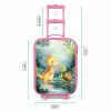 Dino - Schildpad - Jungle Kinderkoffer - Roze klein -productfoto_formaten