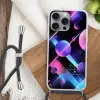 Bollen - Neon - Lijnen - Roze Hoesje iPhone 16 Pro Max met koord klein -sfeer4