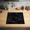 Nachtelijke Marmeren Hemel Inductie beschermer vinyl 3mm middel -sfeer5