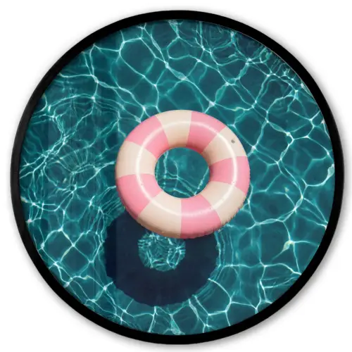 Drijvend - Zwemband - Water Fotolijst rond zonder passe partout klein -3d