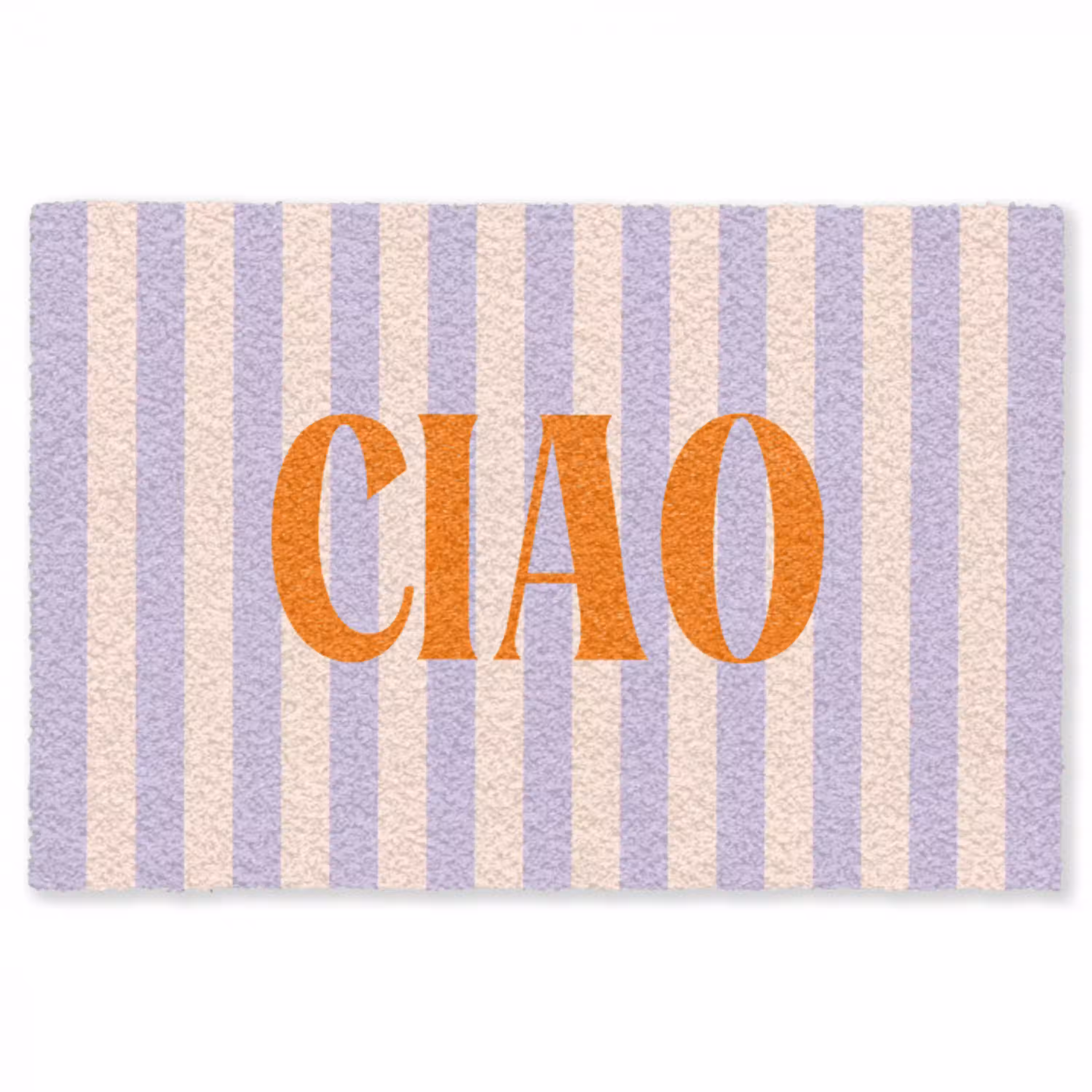 Ciao - Quote - Pastel - Strepen Vloerkleed Rechthoek klein -3d
