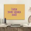 Love yourself - Roze - Geel PET vilt klein -sfeer1