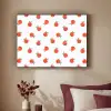 Oranje - Sinaasappel - Bloemetje Textielframe zwart klein 947 -sfeer1