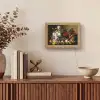 Stilleven met bloemen en fruit - Kunstwerk - Oude meesters Light Box met kabel (Tafellamp) klein -sfeer2