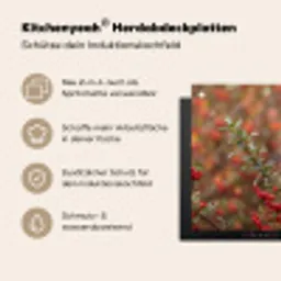 Goudvink - Bessen - Herfst - Natuur - Kleurrijk Inductie beschemer met haakjes klein -ky-usp-de