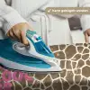 Tekst - Be cool or leave - Roze - Giraffenprint Wandkleed katoen klein -tsfeer9_DE
