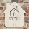 Huis illustratie - Modern Naambord Huisje klein -sfeer6