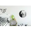 Tomaten - Chef - Zwart - Wit Wandcirkel aluminium klein -kinderkamer