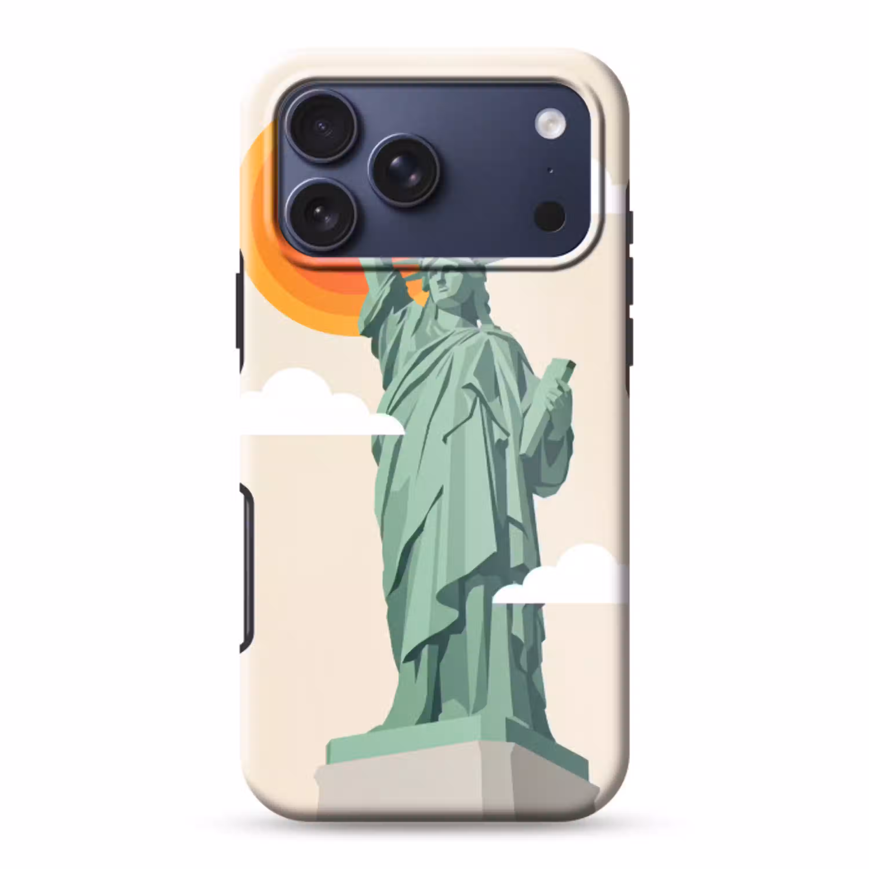 Vrijheidsbeeld - New York - Zon - Modern Toughcase MagSafe Apple iPhone 17 Pro Max klein -3d