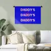 Blauw - Daddy's - Blokletters Wandkleed katoen klein -sfeer7