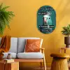 Parkiet - Turquoise - Quotes - Decoratie Wandcirkel Ovaal Forex klein -sfeer4