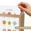 Educatief - Vormen leren - Wit - Geometrische vormen Light Box met kabel (Wandlamp kind) klein -USP_websiteprintNL