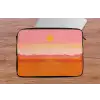 Zon - Abstract - Landschap - Oranje laptophoes neopreen klein -tafel