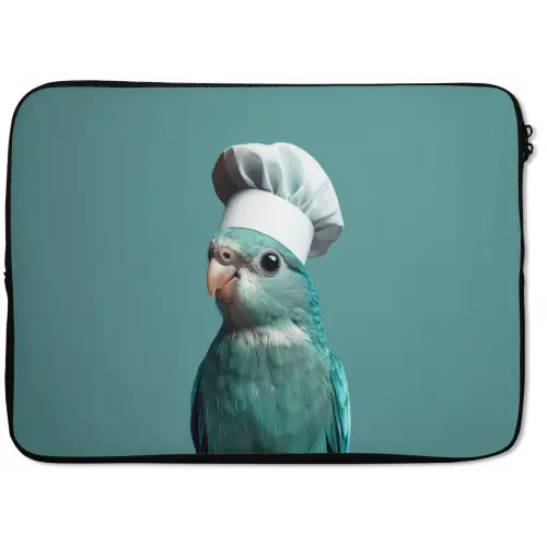 Parkiet - Vogel - Koksmuts - Cute laptophoes neopreen klein -zkaufland3dotto