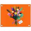 Kaartje - Boeket - Bloemen tuinposter los doek klein -3d