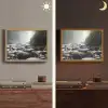 Stenen - Stapel - Natuur Light Box met batterij (Wandlamp) middel -sfeer3