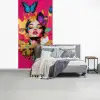 Vrouw - Abstract - Kleurrijk fotobehang vinyl groot -slaapkamer